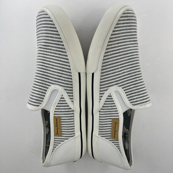 Tommy Bahama Womens TBF21WVL024I-1 White Gray Striped Size 9 Slip On Shoes - Picture 7 of 11